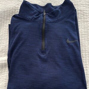 Nike Blue Quarter-Zip Pullover